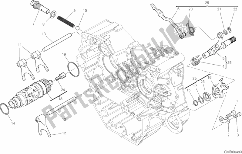Todas las partes para Shift Cam - Horquilla de Ducati Supersport Thailand 950 2019